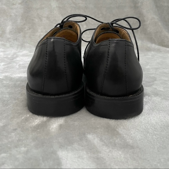 Bass & Co Mr Dylan Black Leather Formal Wigtip Lace Up Oxford Loafer Size 9M - Picture 5 of 13